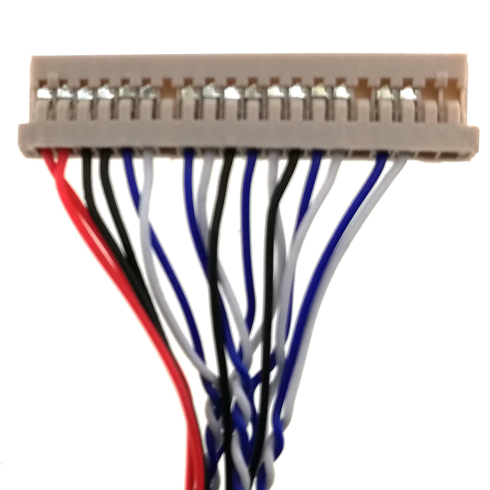 LVDS Cable DF14 20pin 1 Channel 8-bit LCD Panel Video Interface Connector D8 20P