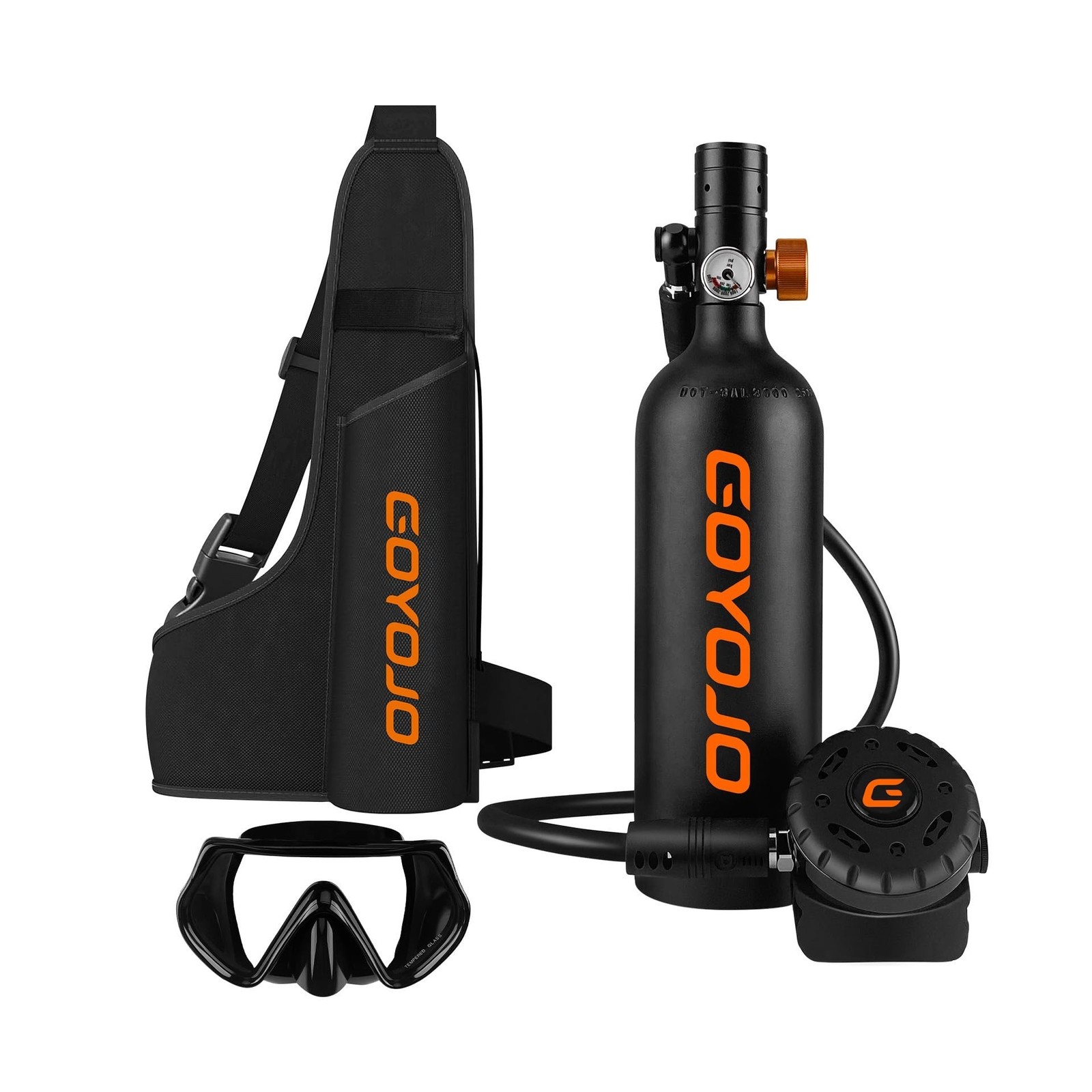 GOYOJO Mini Scuba Tank, Portable Diving Lung Air Tank with DOT Certified | Re...