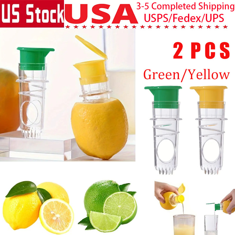 Lemon Squeezer Hand Press Manual Reamer 2 Pack Lemon Juicer BPA-Free Kitchen Kit