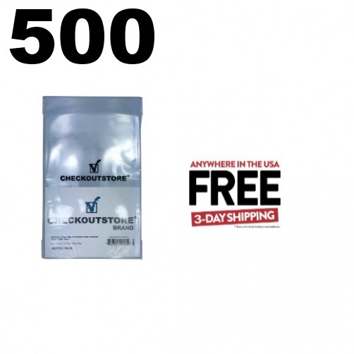 500 CheckOutStore Crystal Clear Current Age Thick Comic Book Bags **1-3 DAYS