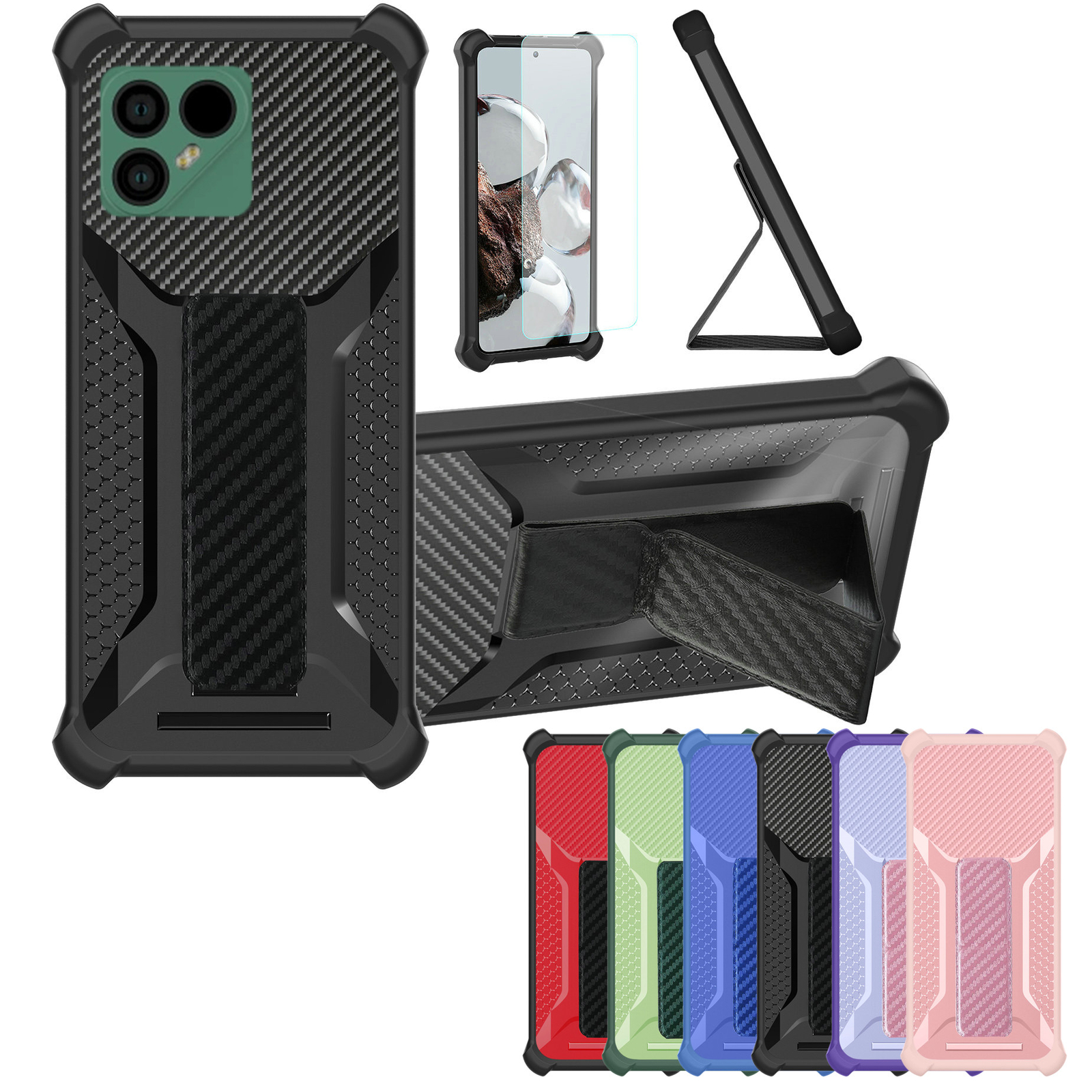 for Fairphone 4 Fairphone4 5G Phone Case Cover Glass Screen Protector A1