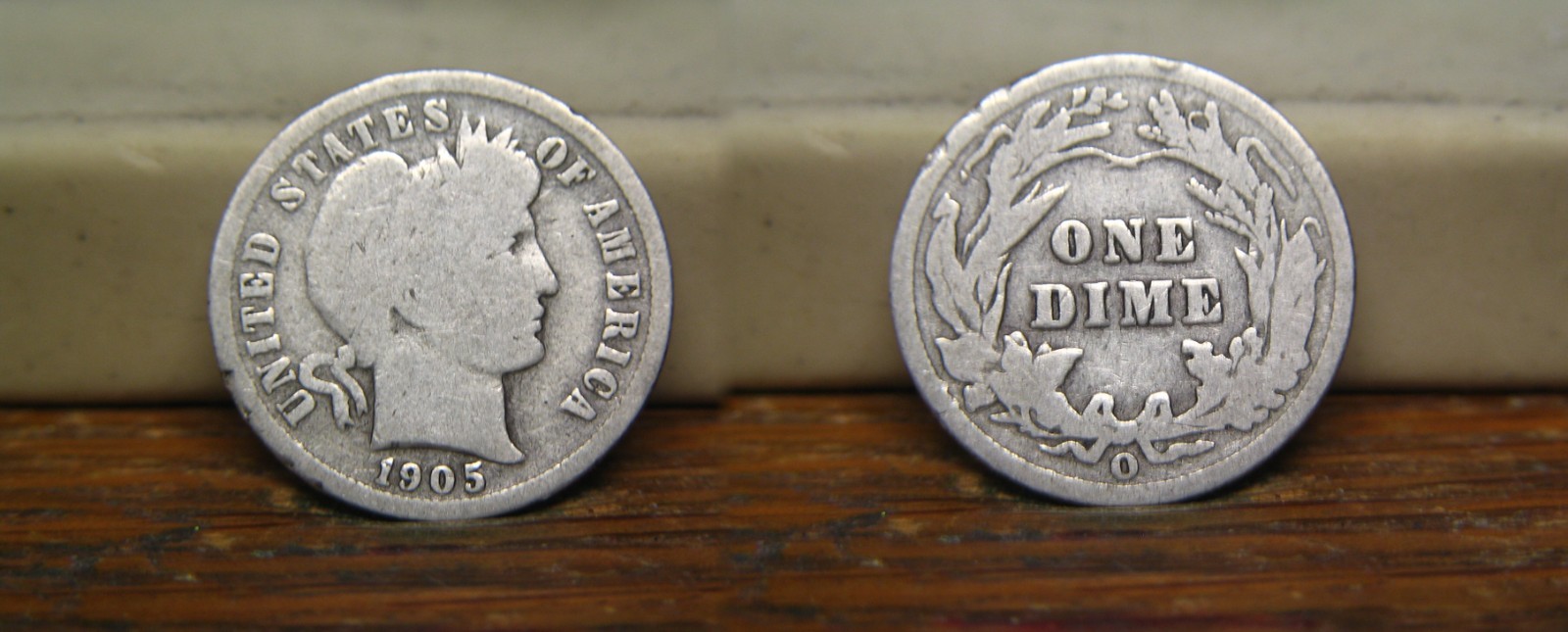 1905-O BARBER LIBERTY HEAD SILVER DIME 1905O US COIN