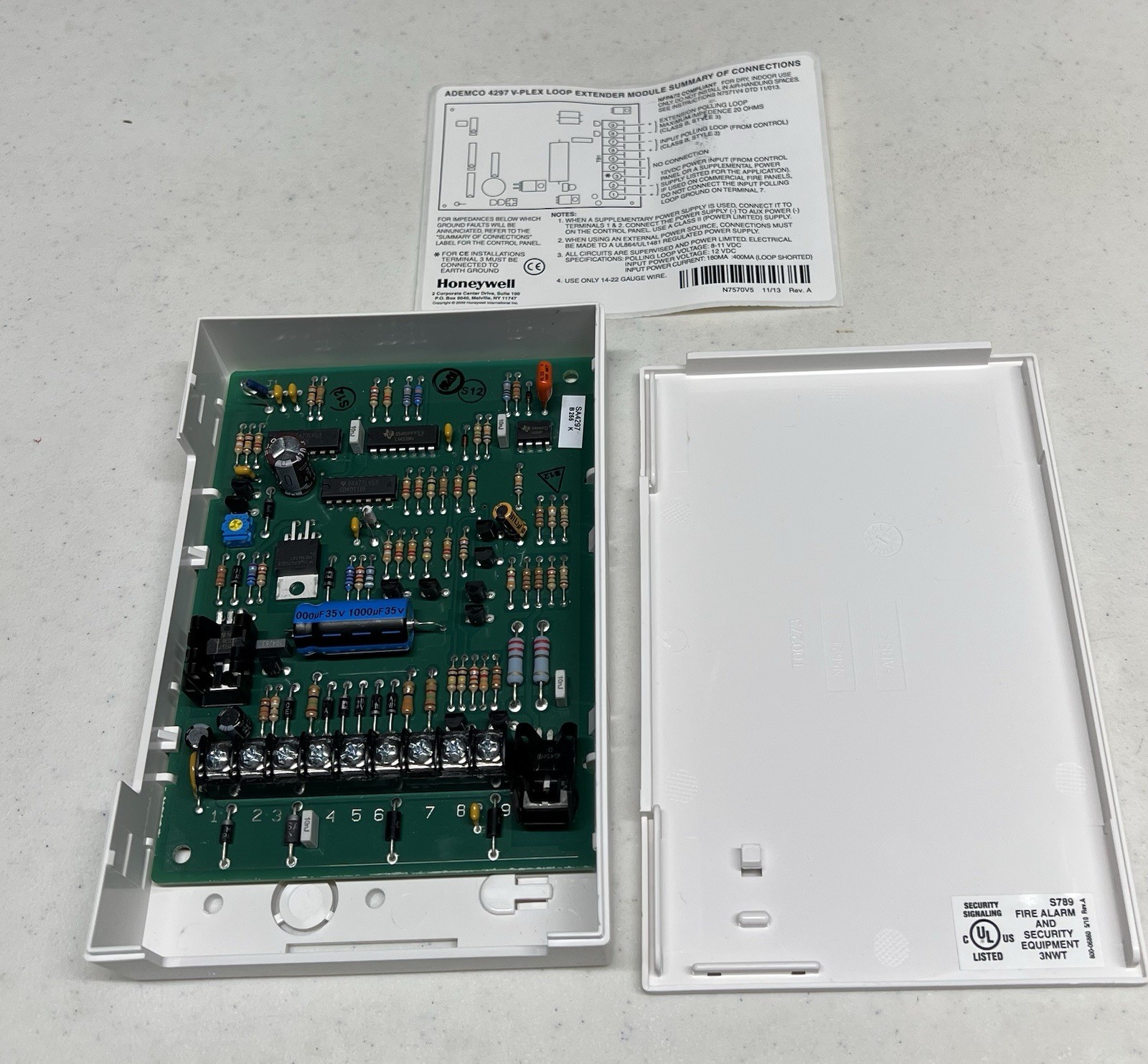 Honeywell 4297 V-Plex Polling Loop Extender Module Control Panel Keypad