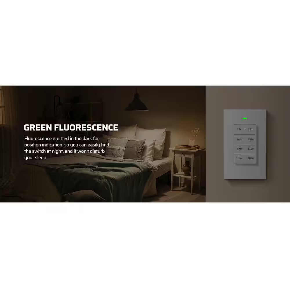15 Amp 120-Volt 120-Min Indoor Wireless Remote Control Countdown Timer Switch Ne