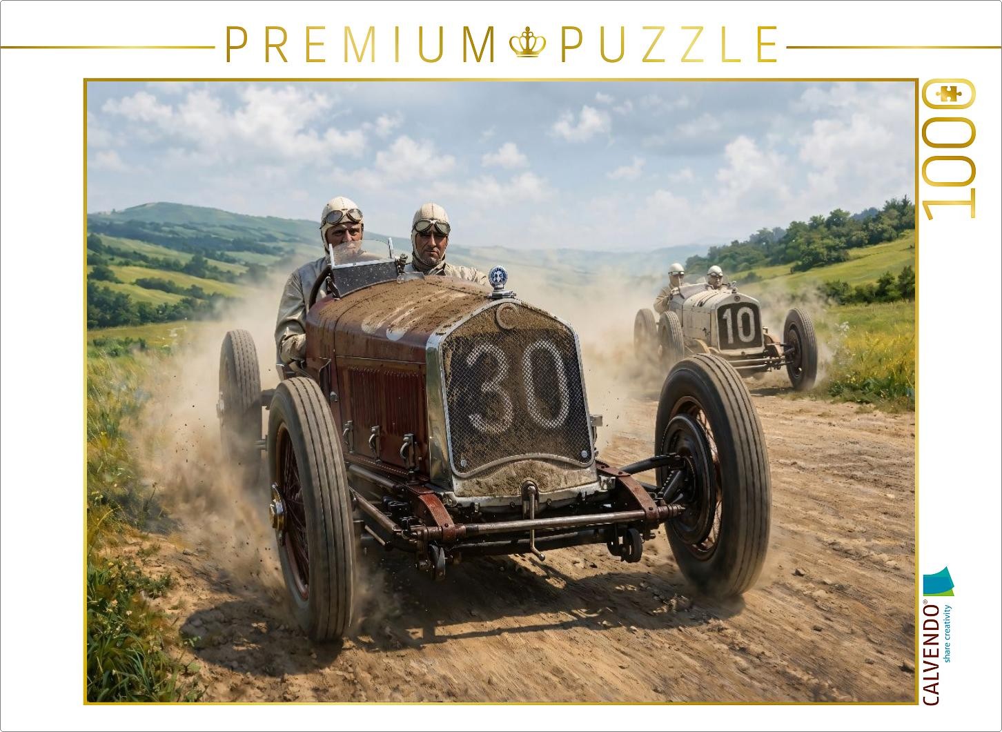 CALVENDO Puzzle 1930 gewannen Achille Varzi und sein Alta Romeo P2 die Targa Flo