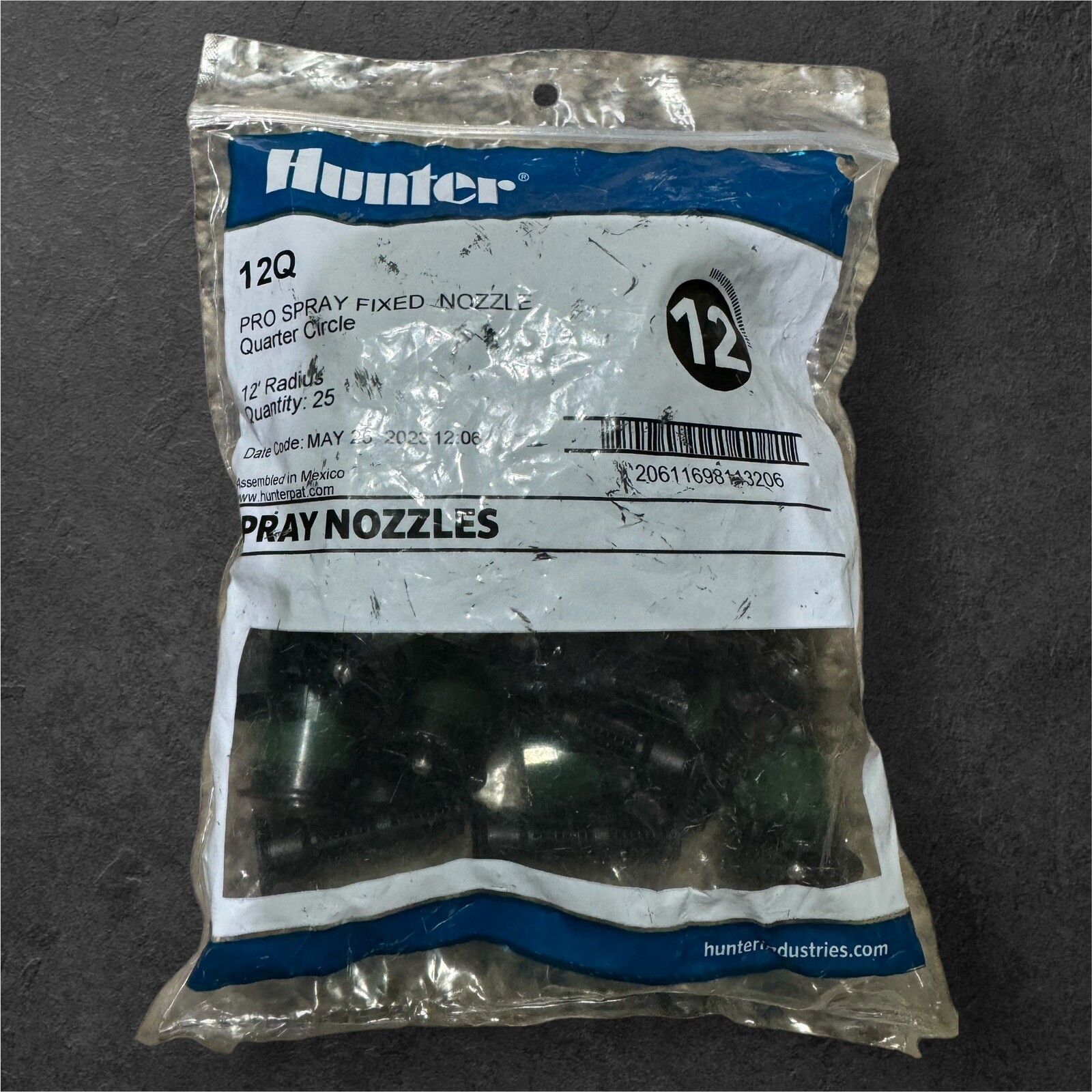 25-Pack Hunter 12Q PRO Adjustable Spray Nozzle | 12 Foot Radius | 90 Degree