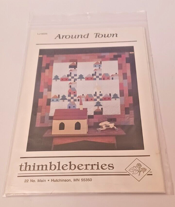 Thimbleberries Quilt Pattern LJ-9225 Around Town Finishes 65" x 65" NEW SEALED