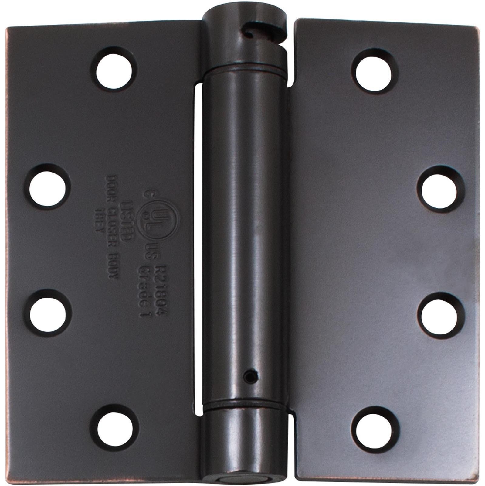 Commercial Grade Self-Closing Door Hinge, 4-1/2 Inches, Square Corner, .134 Gaug