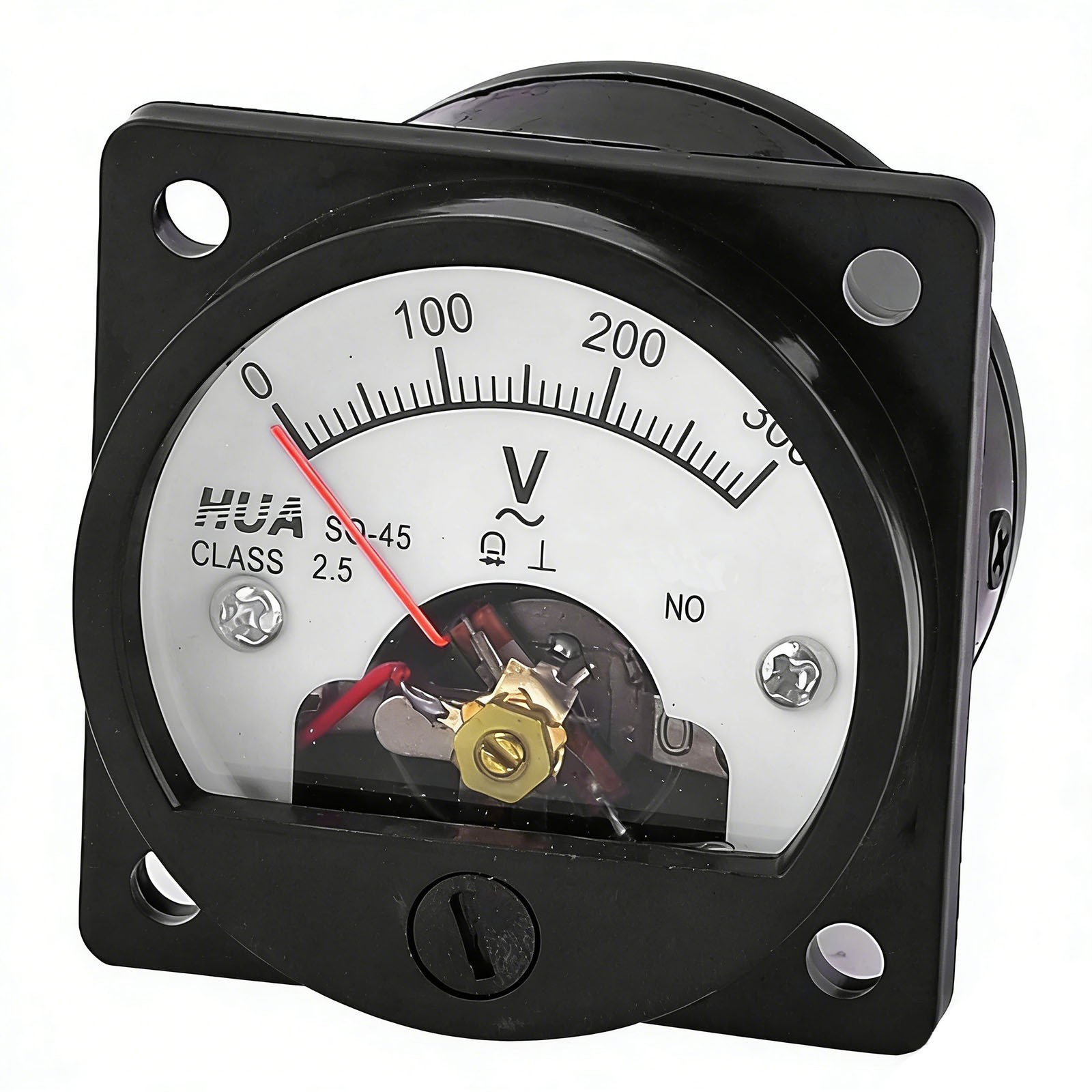 US Stock AC 0 ~ 300V Round Analog Volt Pointer Needle Panel Meter Voltmeter
