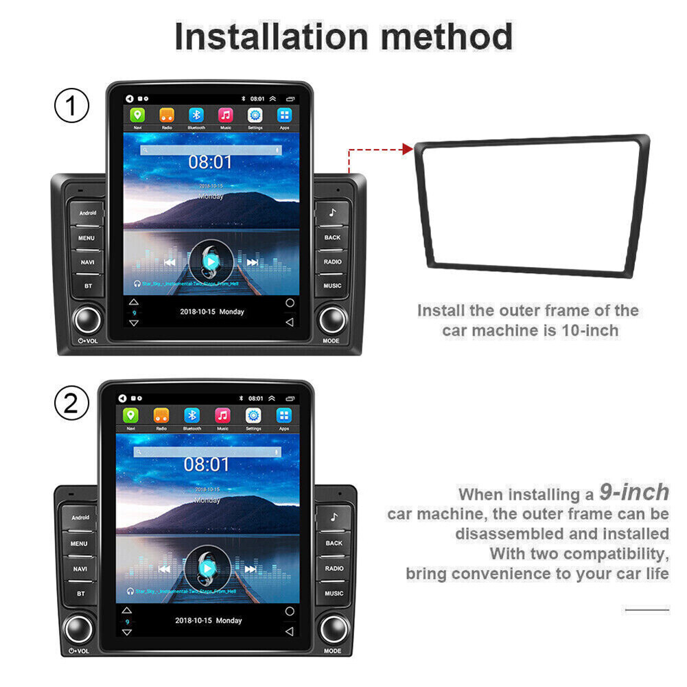 9.7" For Toyota Camry 2007-2011 Android CarPlay Car Stereo Radio GPS Navi WiFi