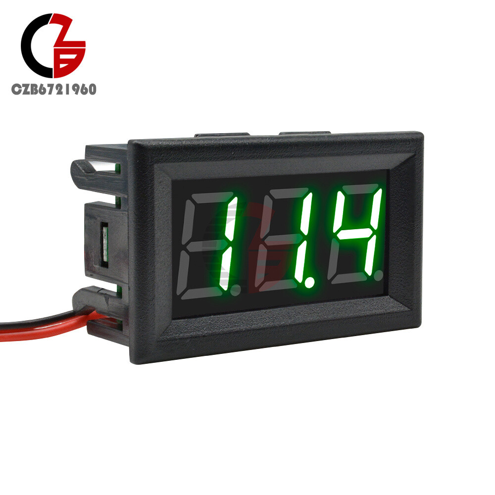 AC 70-500V Voltmeter 0.56" Inch Mini Digital Green LED Voltage Panel Volt Meter