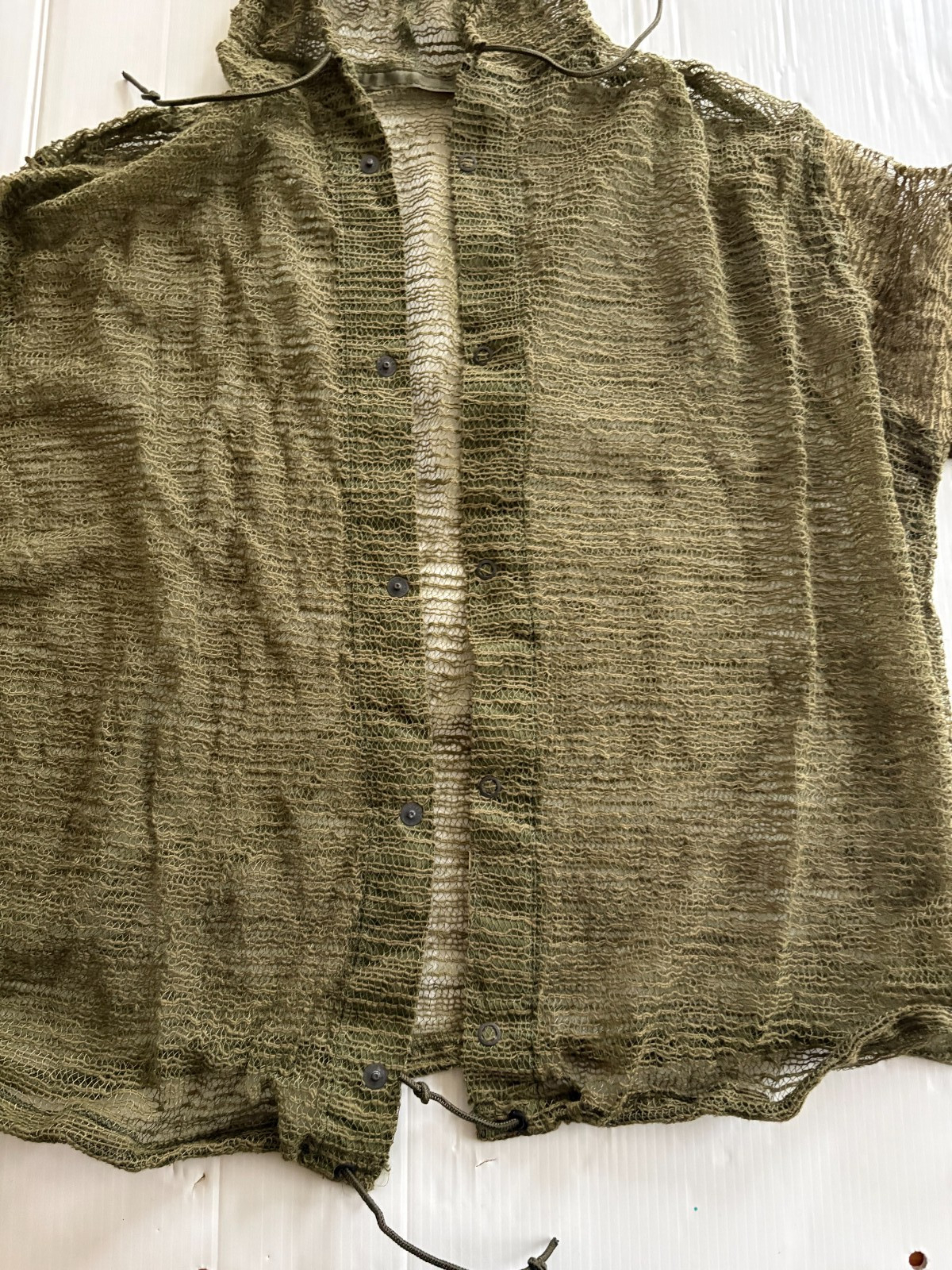 NEW UNISSUED US ARMY INSECT REPELLENT NET MESH JACKET (LARGE)