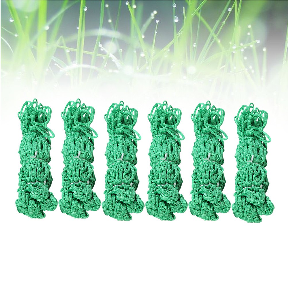 6PCS/Set Nylon For Billiards Table Universal Mesh Bag(Green)
