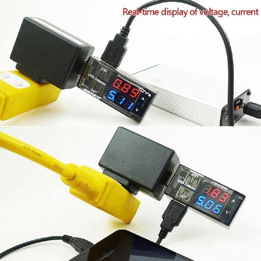 Black USB Power Meter,USB Current Meter,3-9V 0-5A Voltage Tester