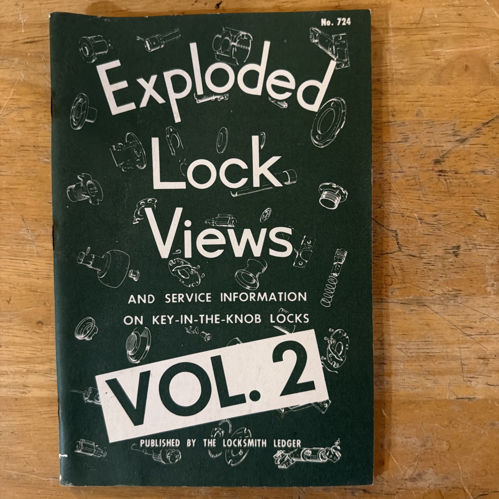 🔥 🔥 Locksmith Ledger VOL. 1,2,3 Exploded Lock Views & Padlock Handbook 🔥🔥