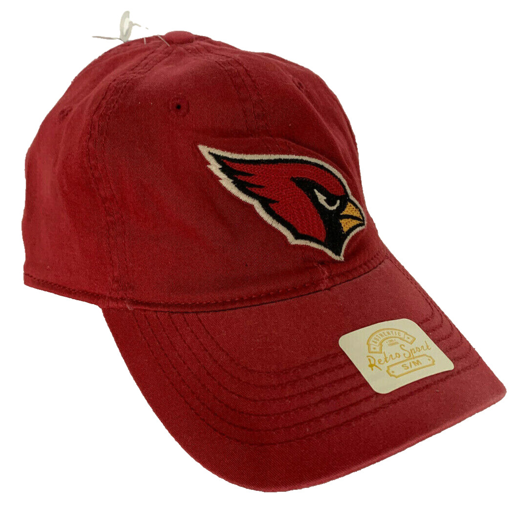 NEW! VINTAGE RETRO SPORT [S/M] Men's Arizona Cardinals NFL Flex Fit Hat-Red