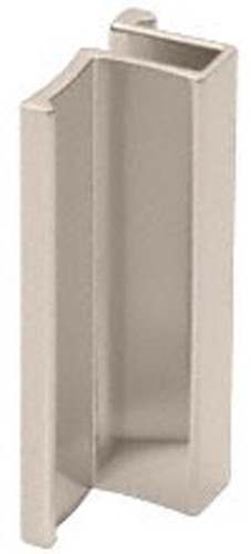Brushed Nickel Slip-On Handle For 3/16" or 1/4" for Frameless Sliding Door