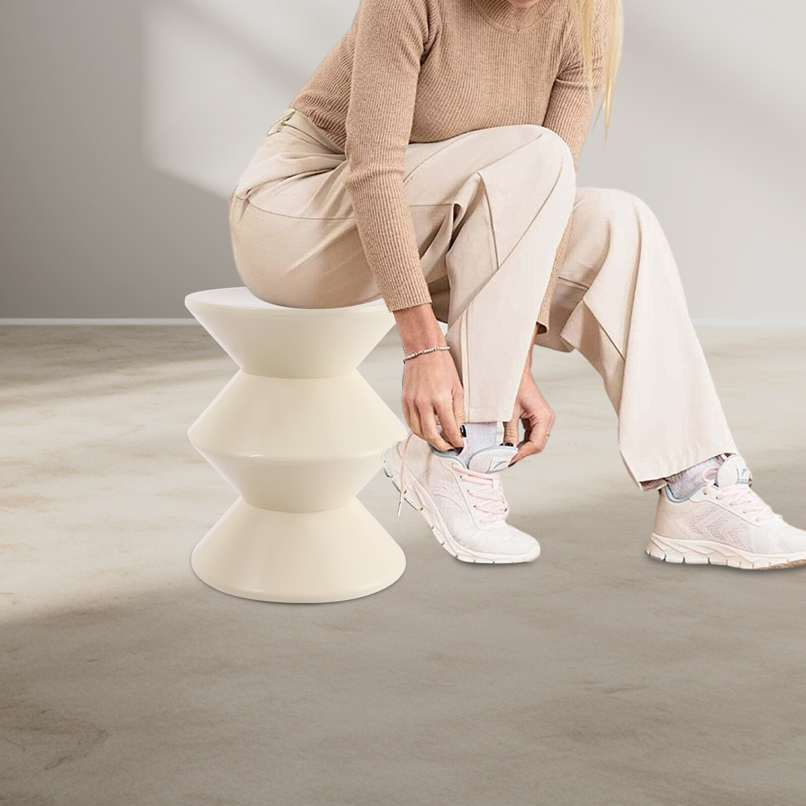 Side Table, Sofa Side Table, Modern Round End Table US