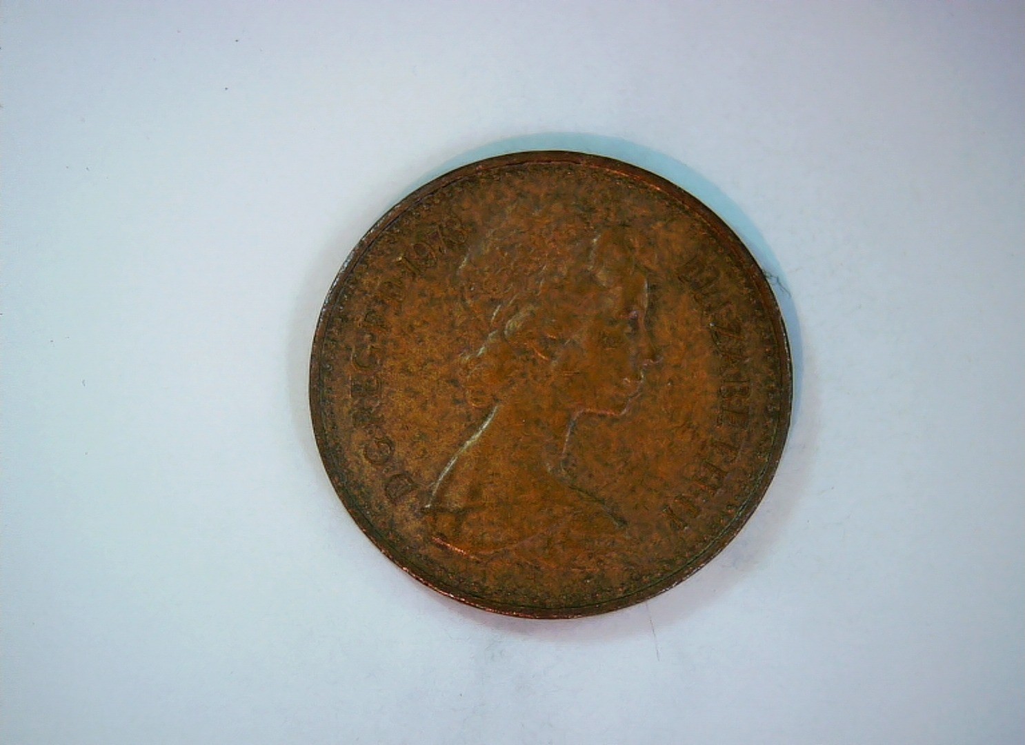 United Kingdom 1973 1 Penny Elizabeth II Decimal Penny (Portcullis) Coin