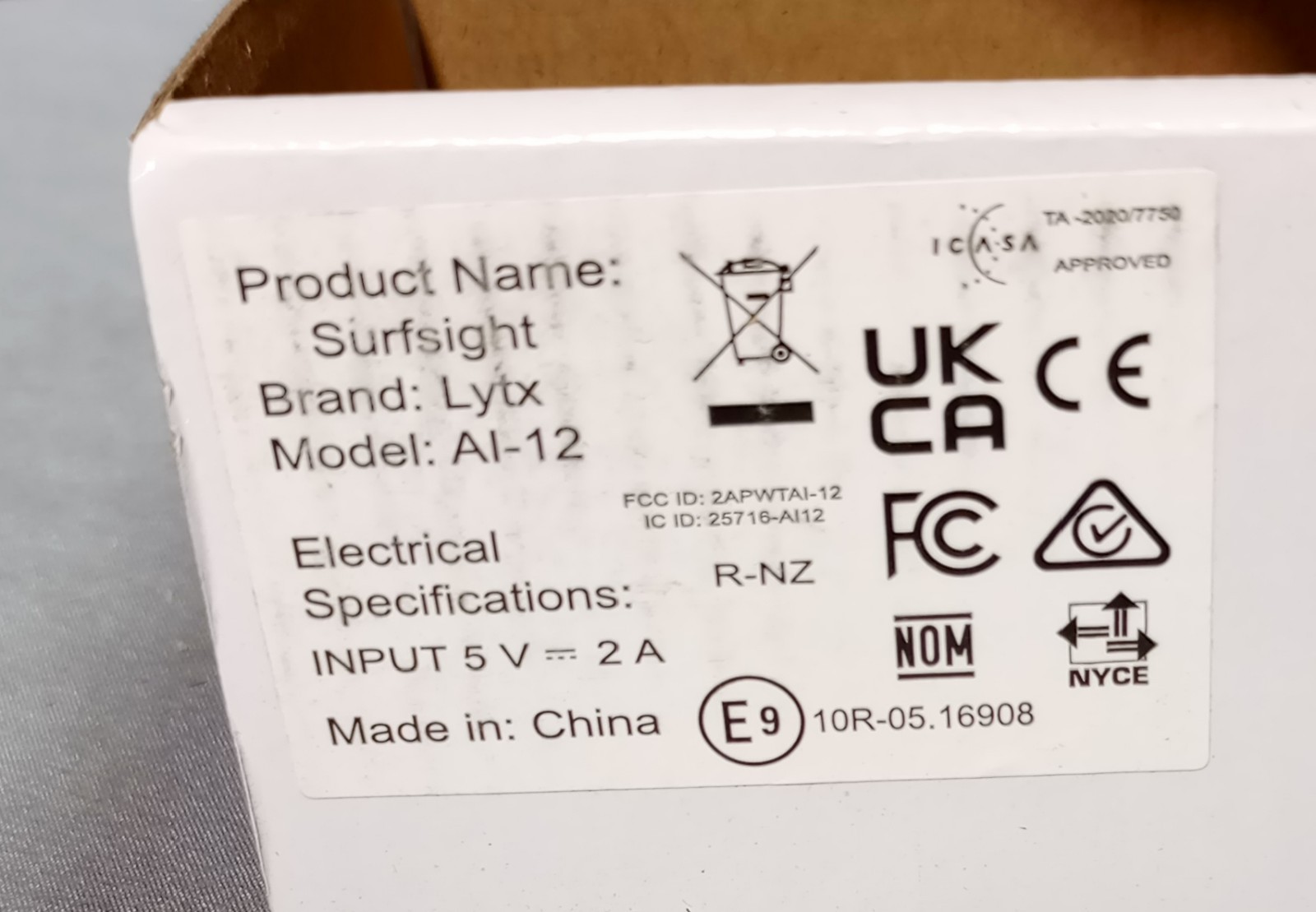 Surfside Lytx AI-12
