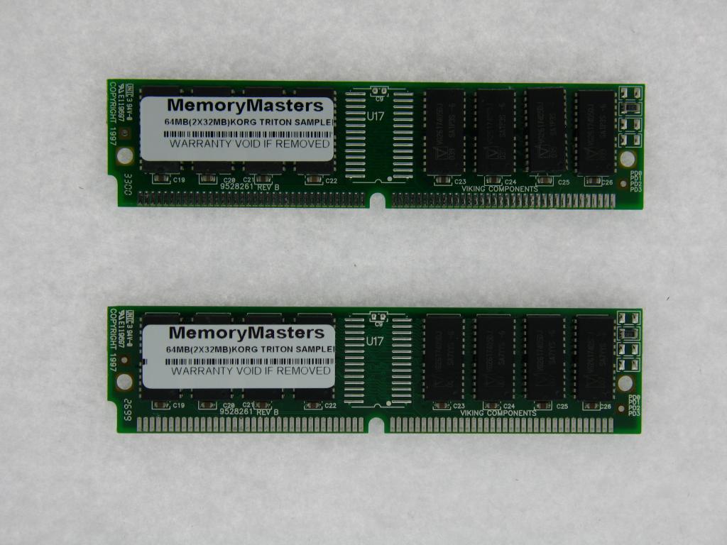 64mb 2x 32MB Memory Ram Kit for Korg TRITON Extreme Le PRO PROX Rack SAMPLER