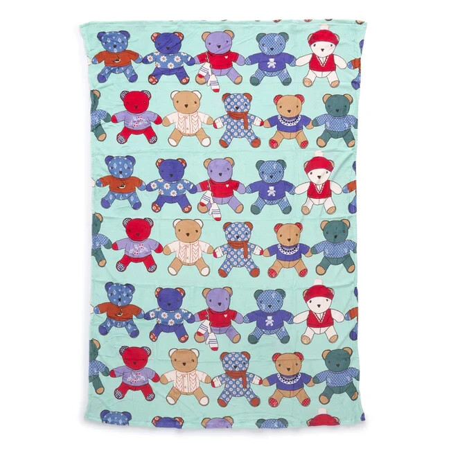 New VERA BRADLEY OUTLET Essential Throw Blanket Toasty Teddies