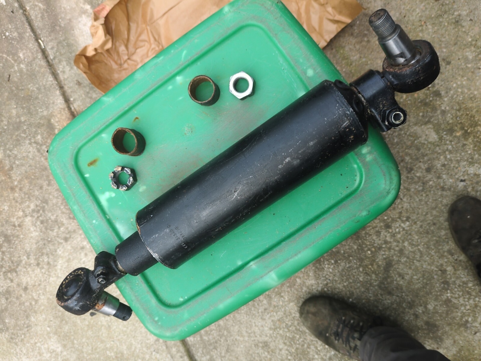 Steering Hydraulic Cylinder w/Ball joints Ends 2 Ports Military Truck DR12 3166