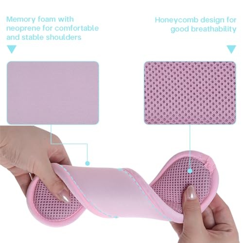 Shoulder Strap Universal Replacement Bag Strap with Removable shoulder pad Pink