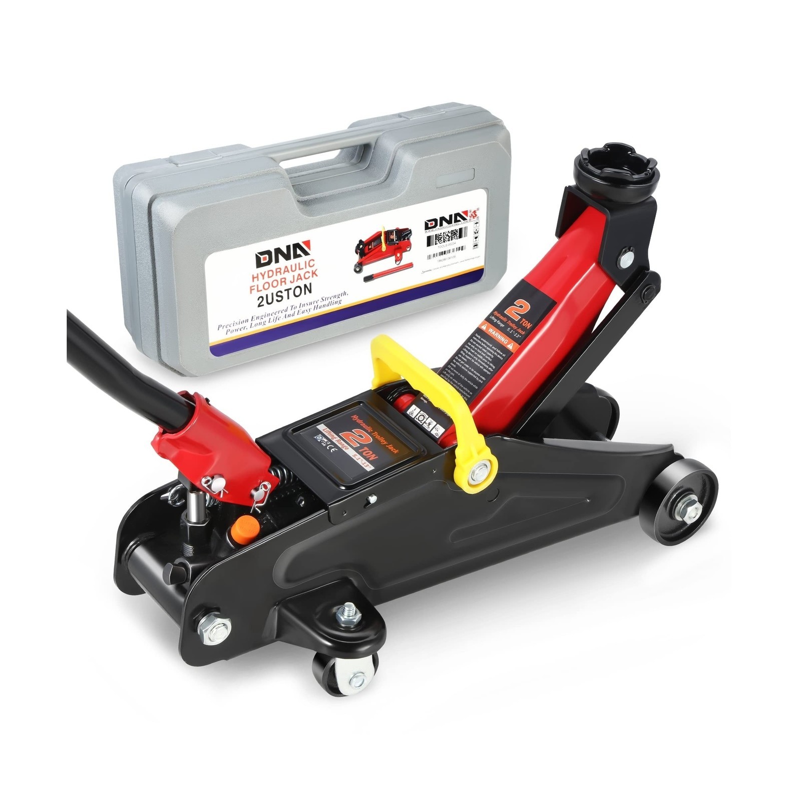 DNA MOTORING TOOLS-00234 Low Profile Hydraulic Trolley Service/Floor Jack, 2 ...
