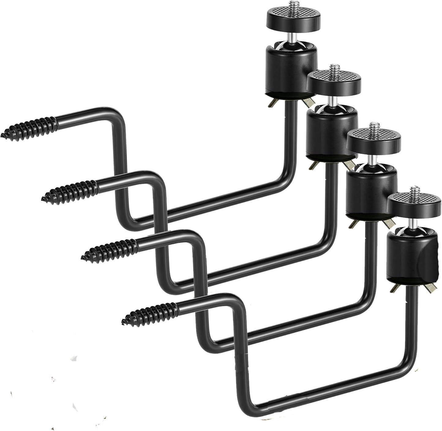 Trail Camera Tree Mount, 4 Pack Tracking Bracket, Tree 1/4" X 20 Screw，360°