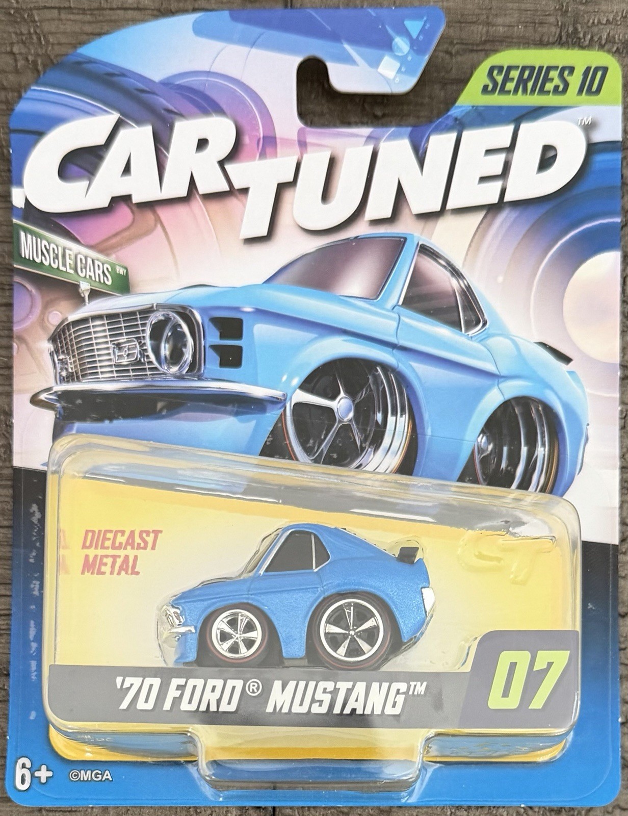 Car Tuned Series 10 Muscle Cars Hwy ‘70 Ford Mustang #07 Blue 2026 Release