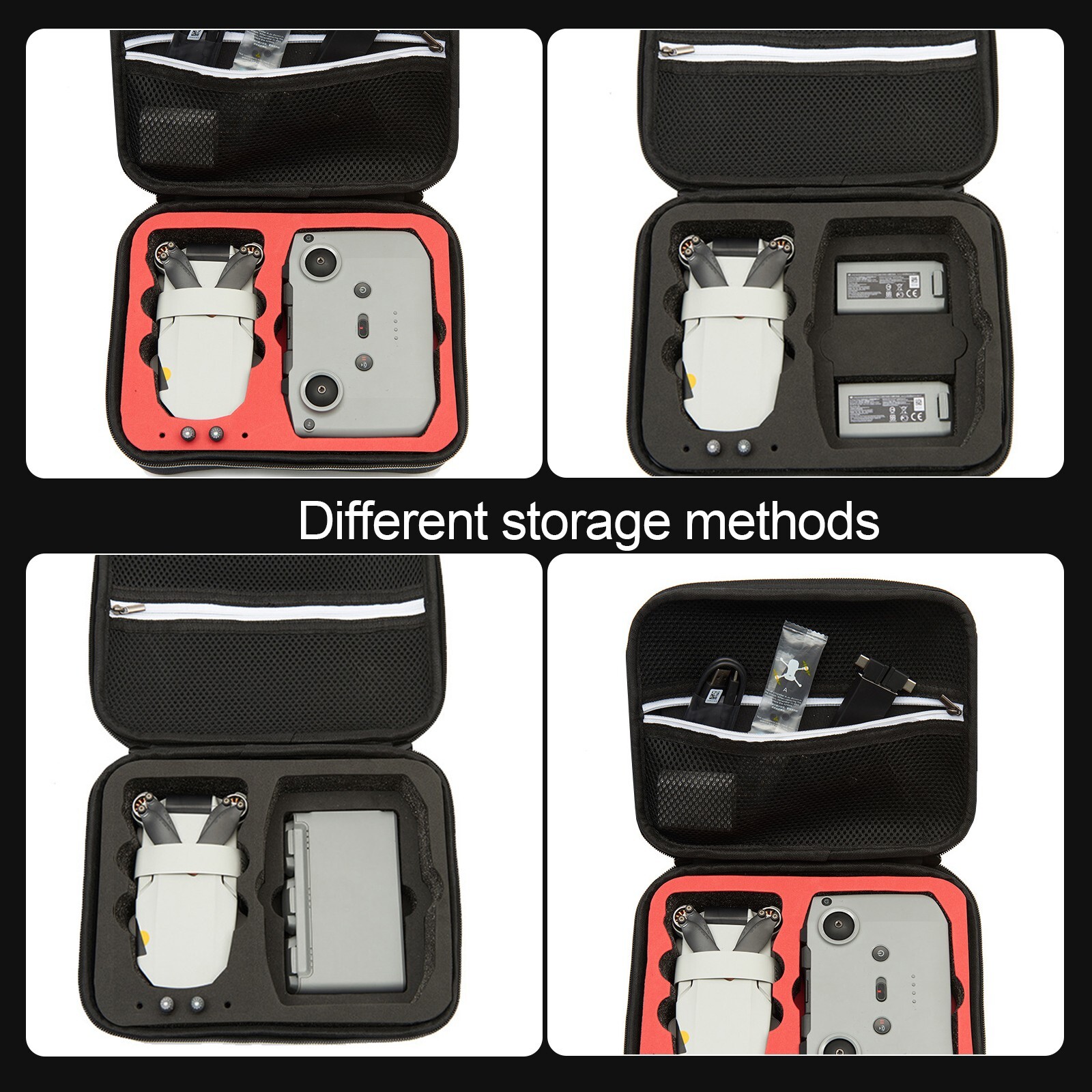 Portable Drone Storage Case Shockproof Square Handbag Case for DJI Mini 2/2 SE