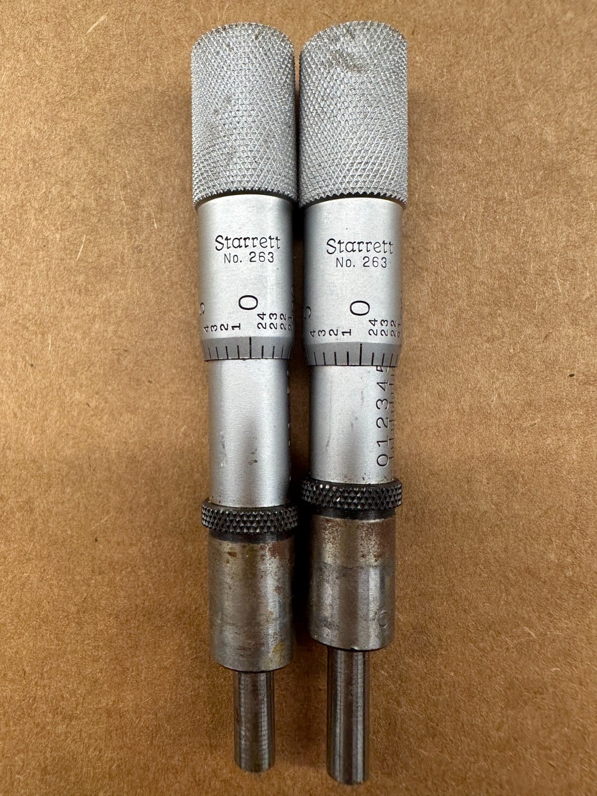 2PCS Starrett No. 263R Micrometer Head