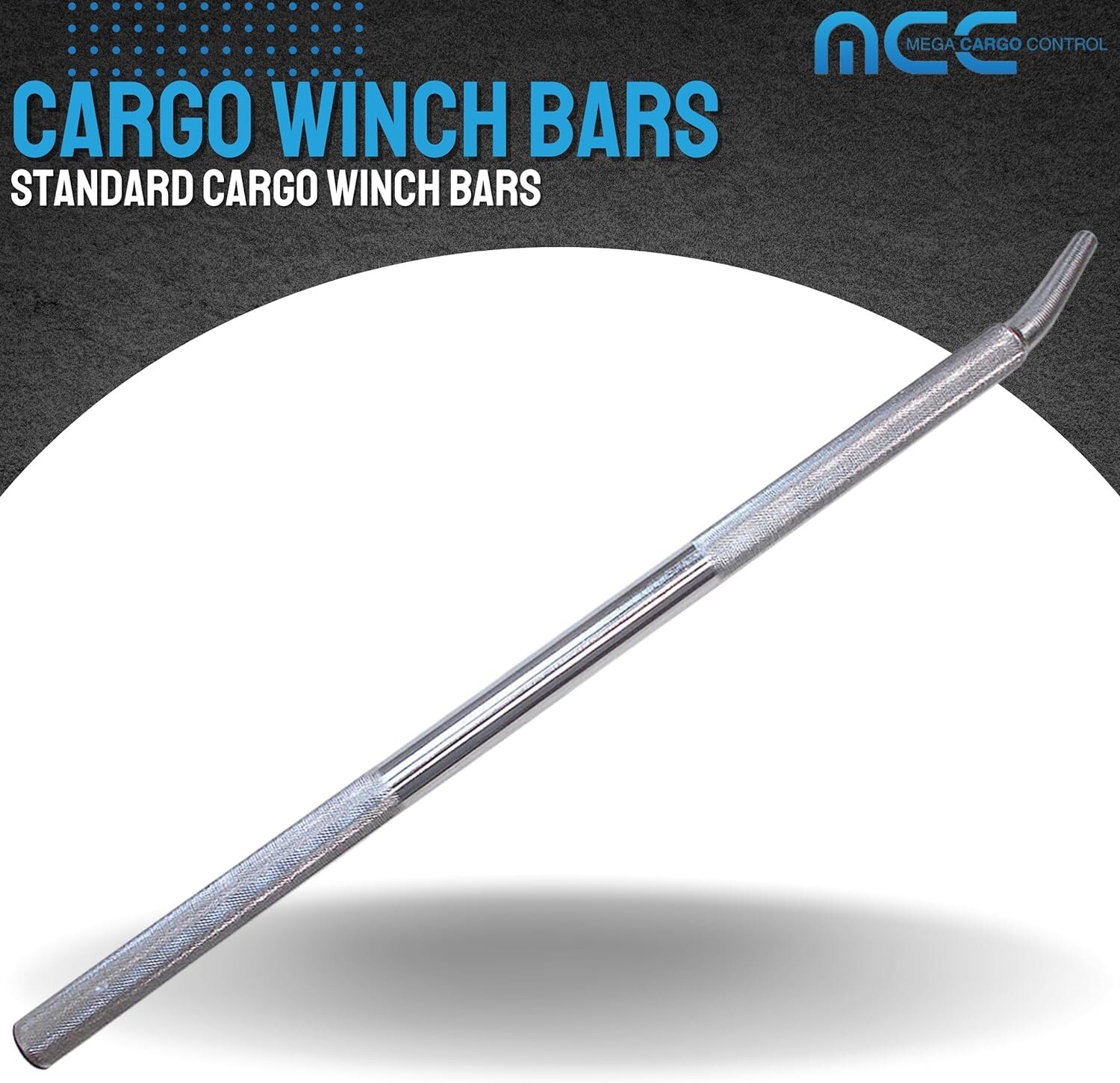 4 Pack 35" Carbon-Steel Chrome Standard Winch Bar for Winches on Flatbed Trailer