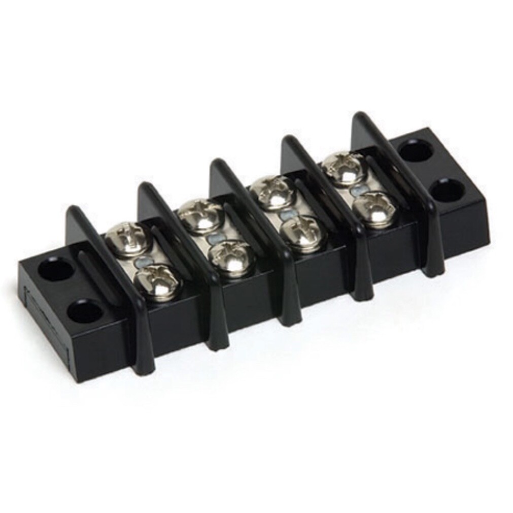 Cole Hersee M-427 Nickel Plated Brass Link 6-Pole Individual Feed Terminal Block