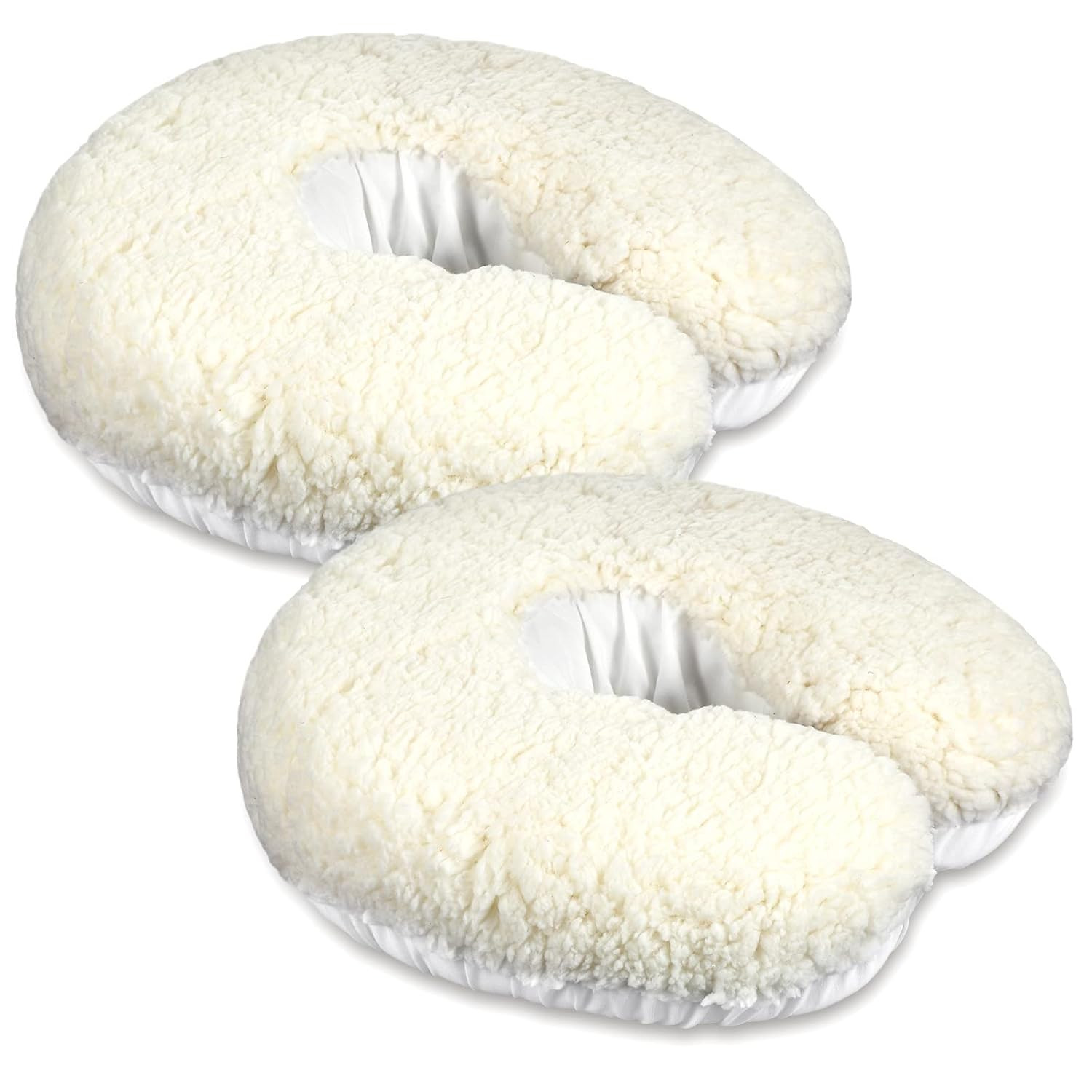 2 Pcs Massage Face Cradle Cover Fleece Massage Table Headrest Cover 14.6'' x ...