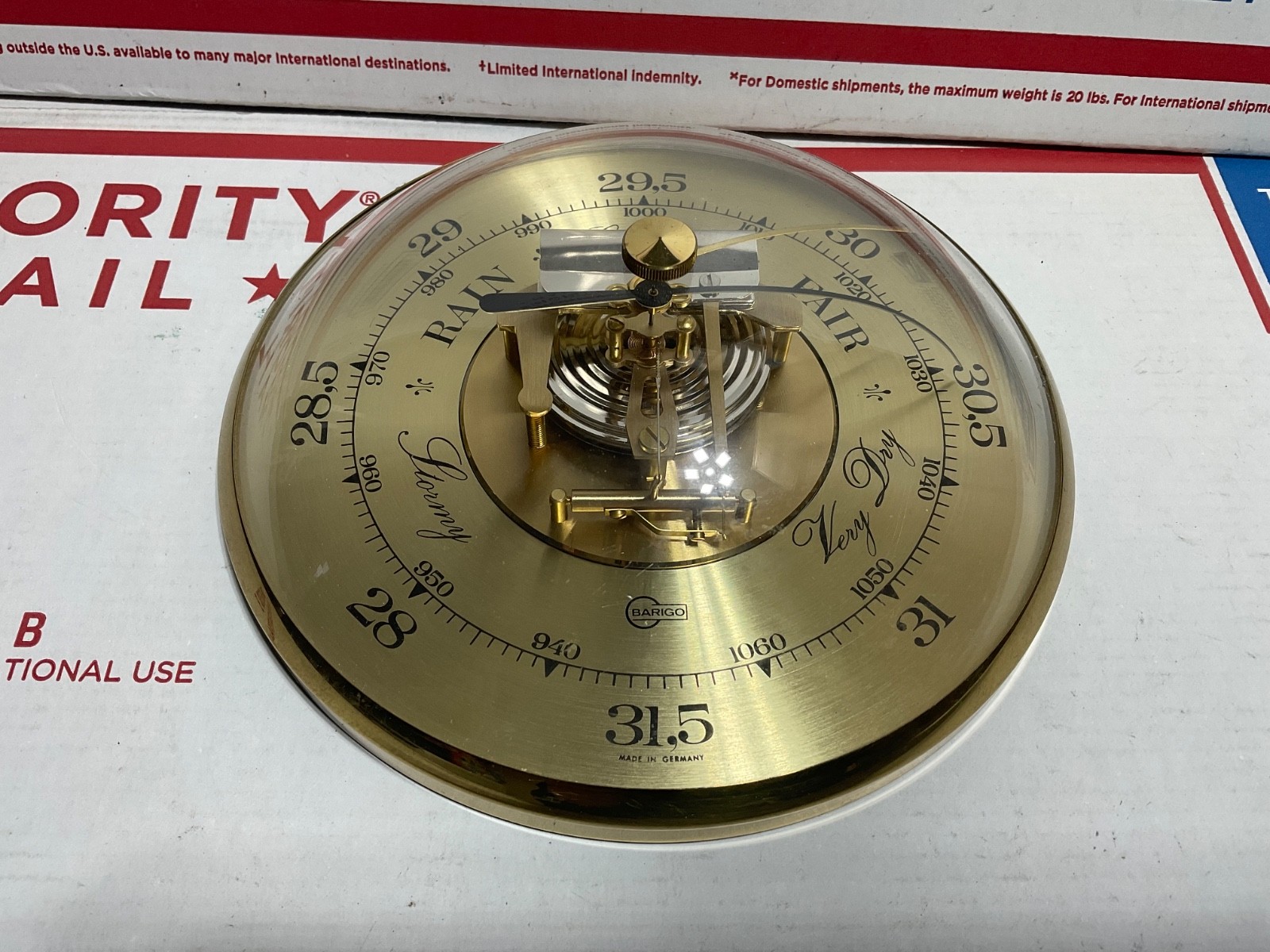 Vtg Barigo Brass Weather Station Brass Unique Barometer Collection Sea Captain
