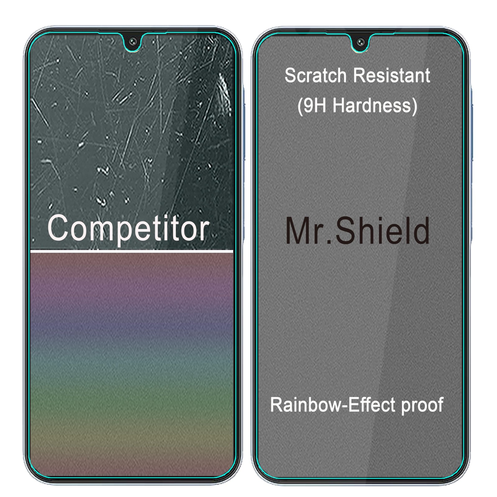 Mr.Shield Screen Protector compatible with Samsung Galaxy A16 5G / A16, clear