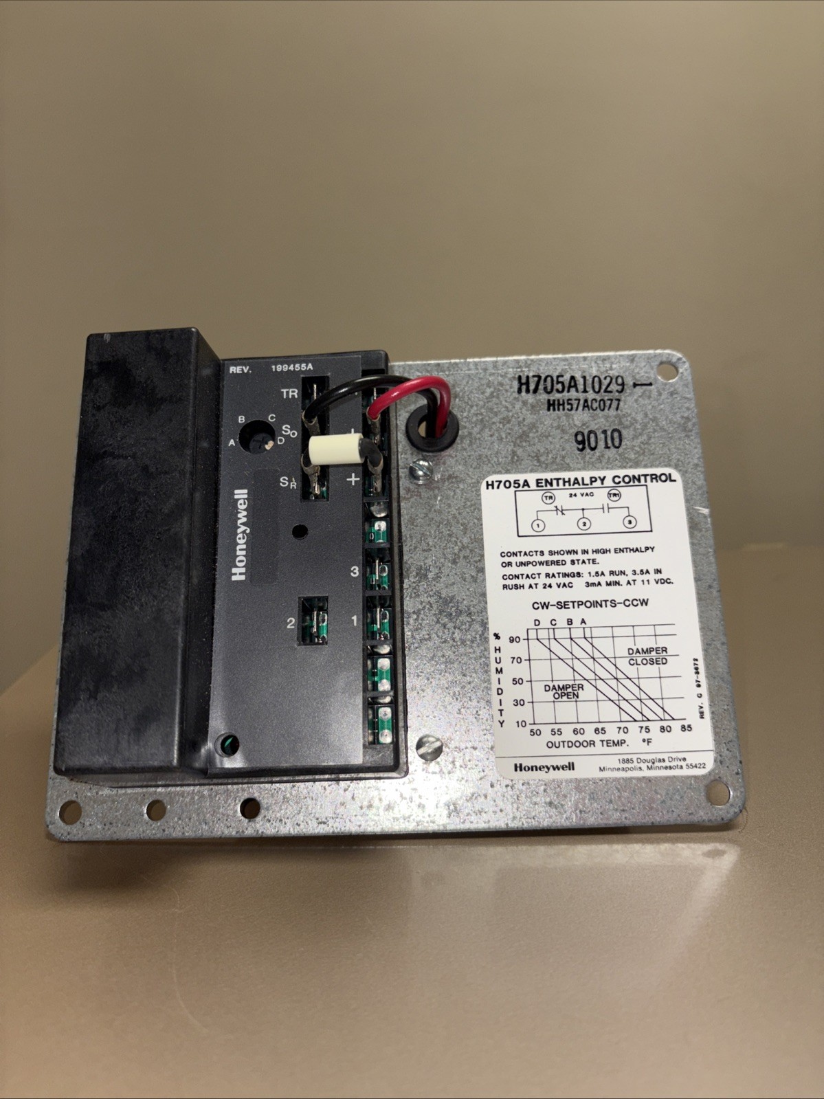 Honeywell Enthalpy Control H705A1029