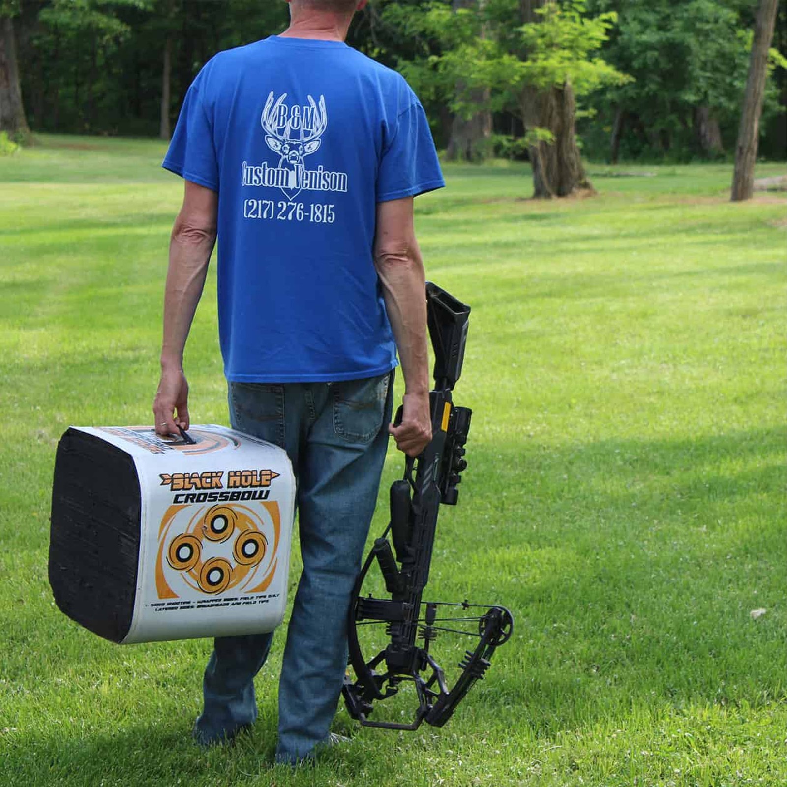Black Hole 4-Sided Crossbow Archery Target, Stops All Field Points & Broadheads