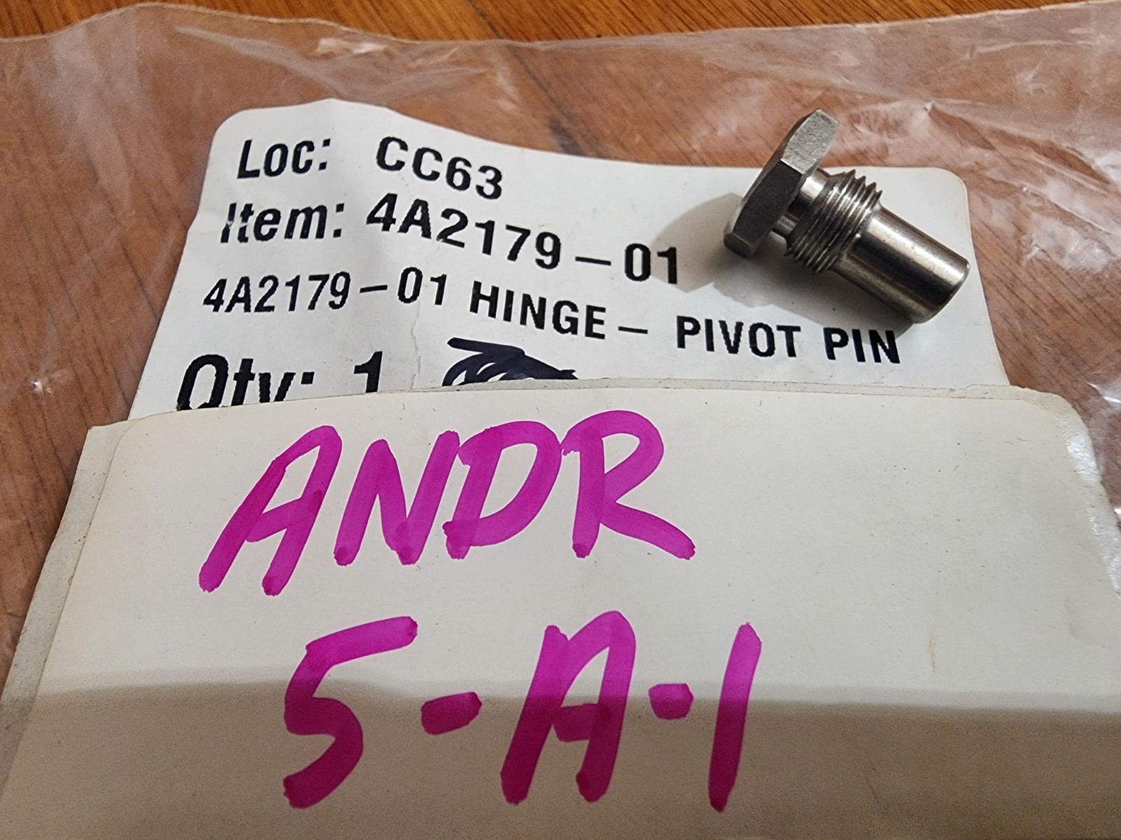 Hoshizaki 4A2179-01 Hinge Pivot Pin