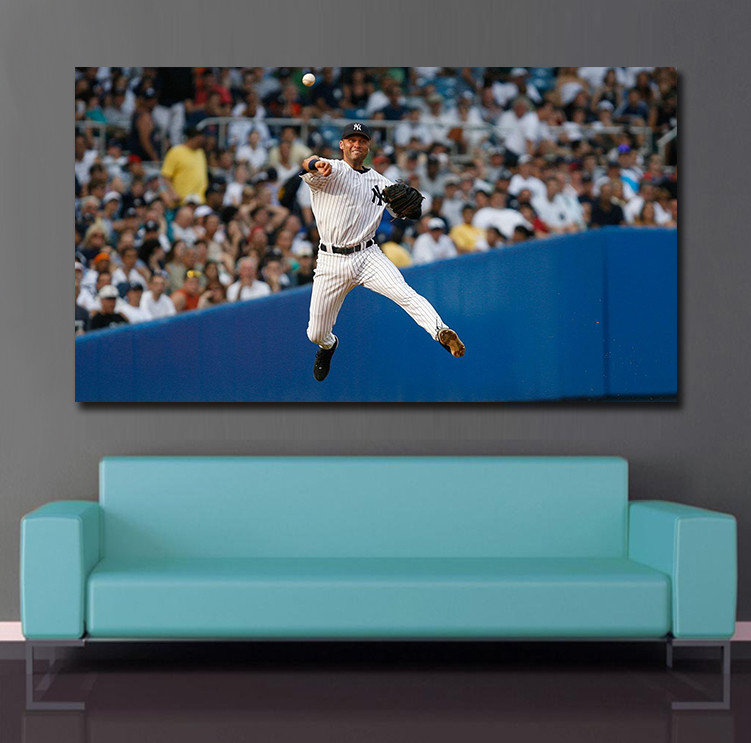 Derek Jeter Legendary Jump Throw @ Yankee Stadium Classic photo NY Yankees