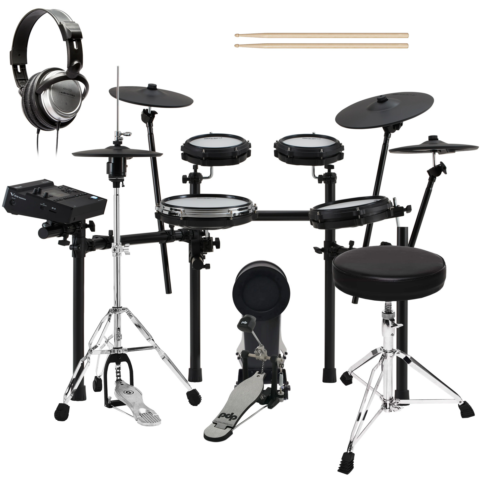 Roland TD316 V-Drums Electronic Drum Set DRUM ESSENTIALS BUNDLE