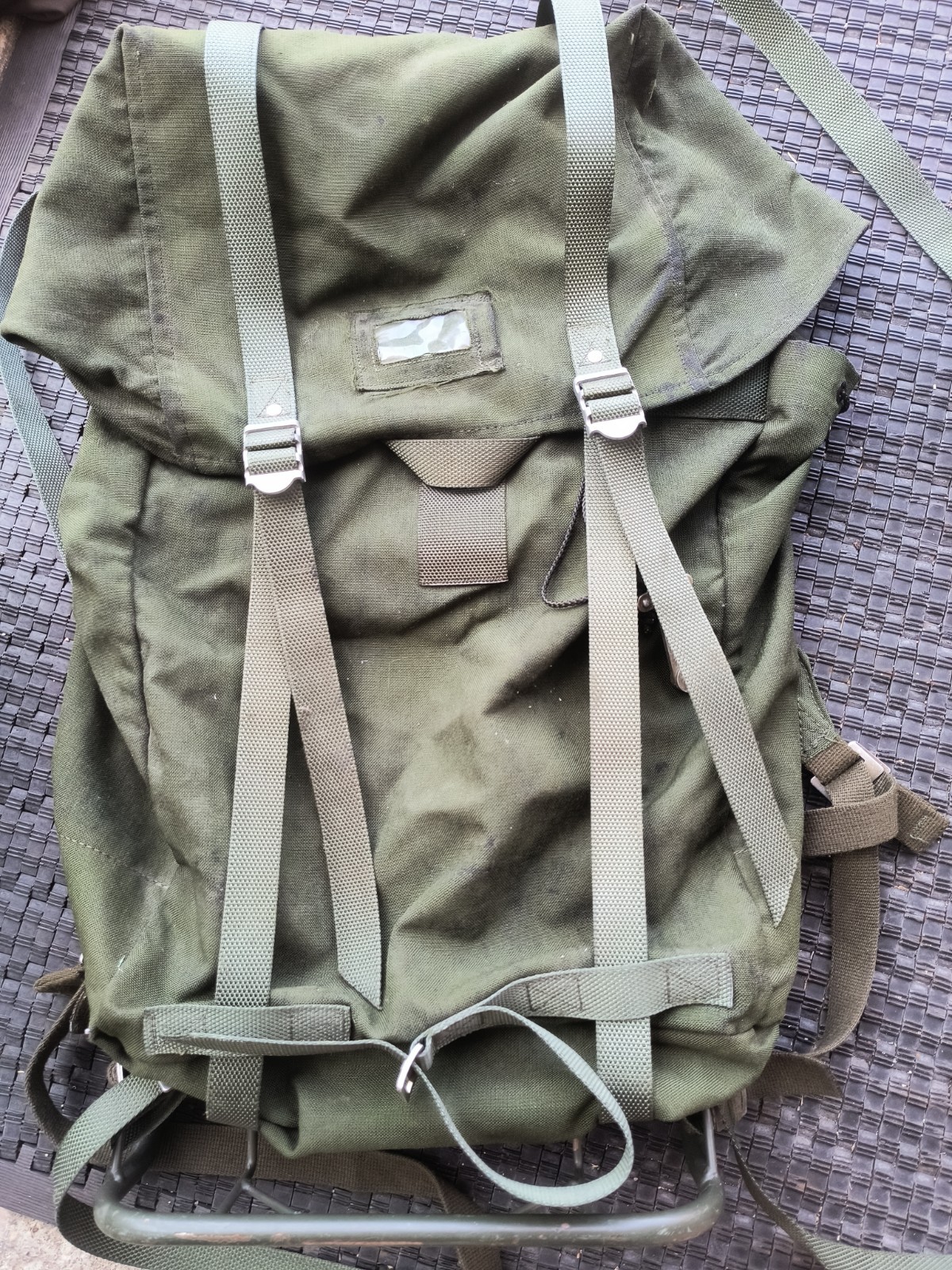 Vintage Swedish Ruck With Metal Frame