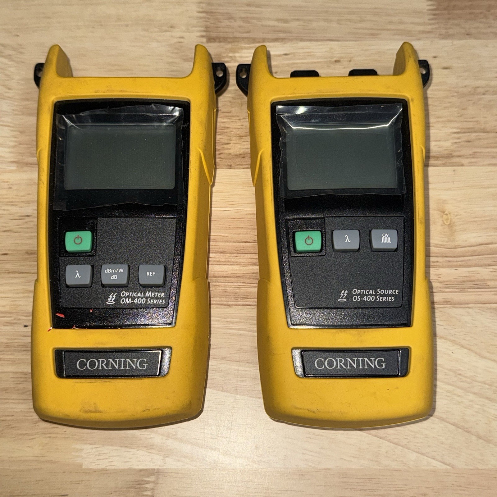 EXFO CORNING OM-400 SM MM Source & OM-400 OPM Optical Loss Test Set