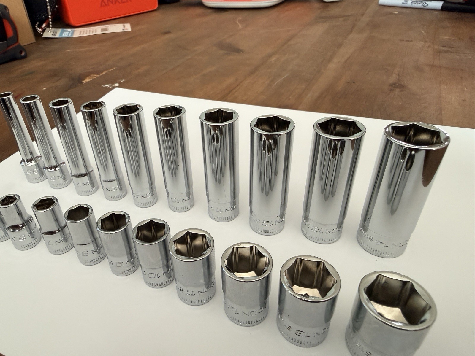 ICON 1/4” Drive 6Pt Metric Shallow/Deep Socket Chrome - Choose Size mm
