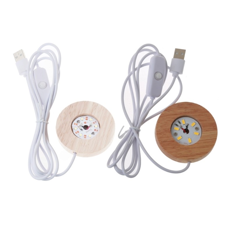 Resin Art Light Base for Crystals Glass Art White/Warm Light Display Base Stand