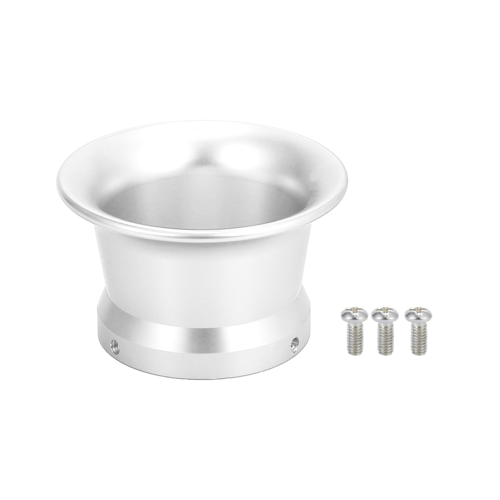 Motoforti Silver Tone 50mm Inner Dia Motorcycle Air Filter Intake Velocity St...