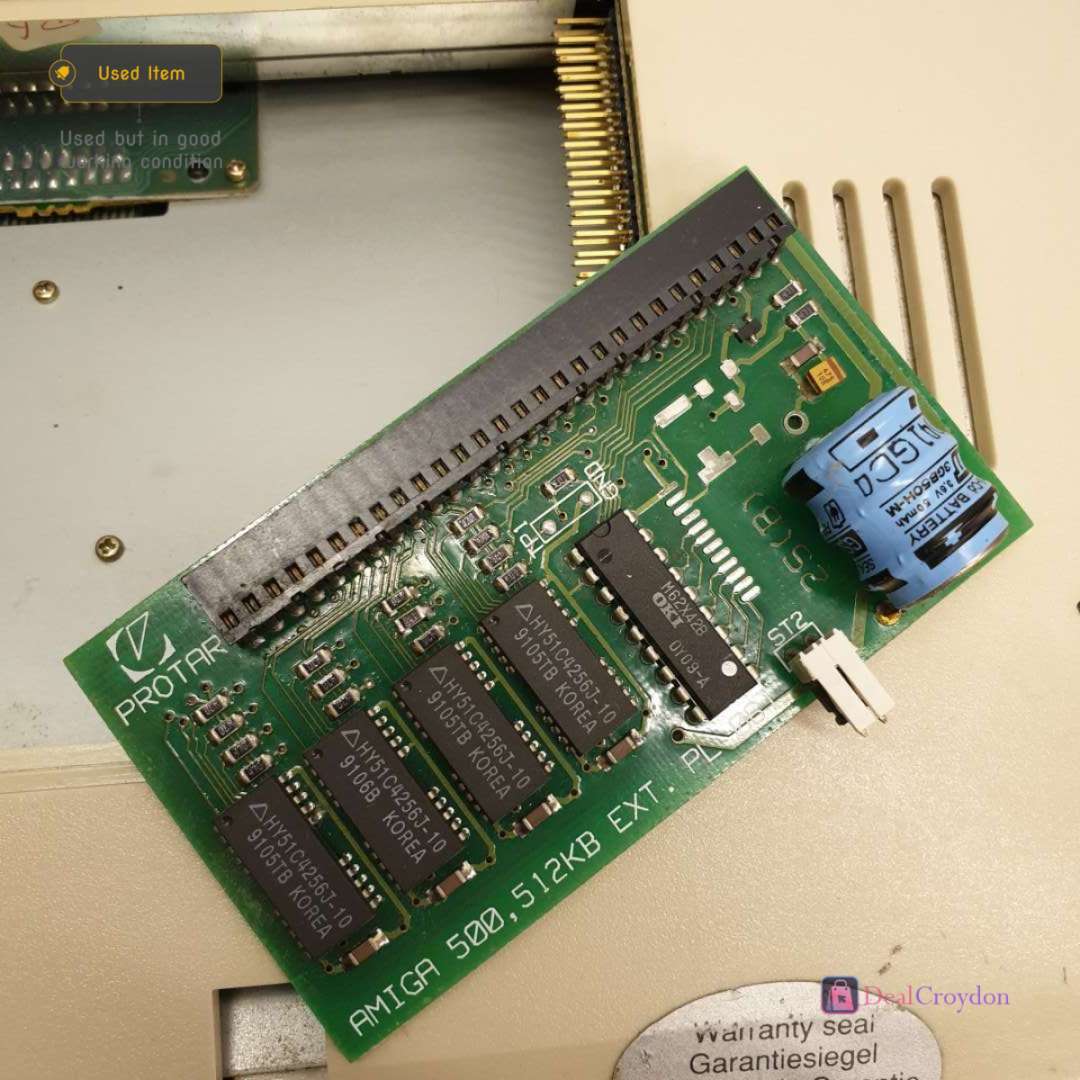 COMMODORE AMIGA A500 COMPUTER +COMMODORE A520 +MOUSE + 10 DISKS + POWER SUPPLY