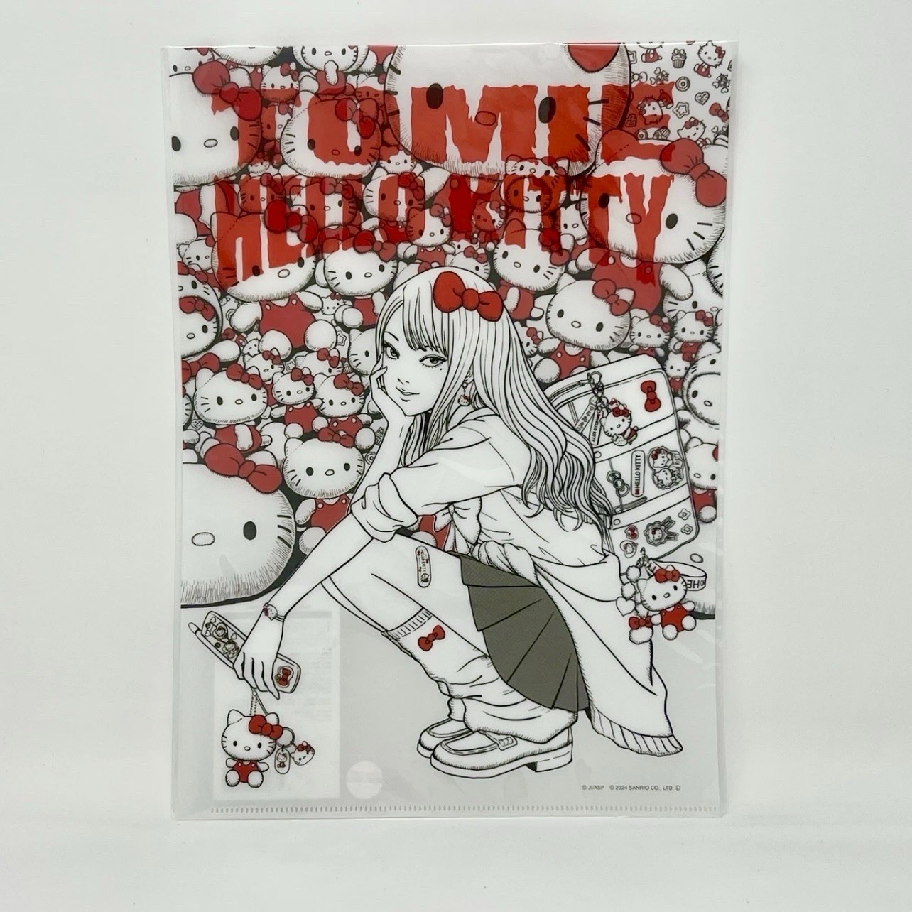 Junji Ito x Sanrio Hello Kitty Gal Tomie Clear File Folder limited